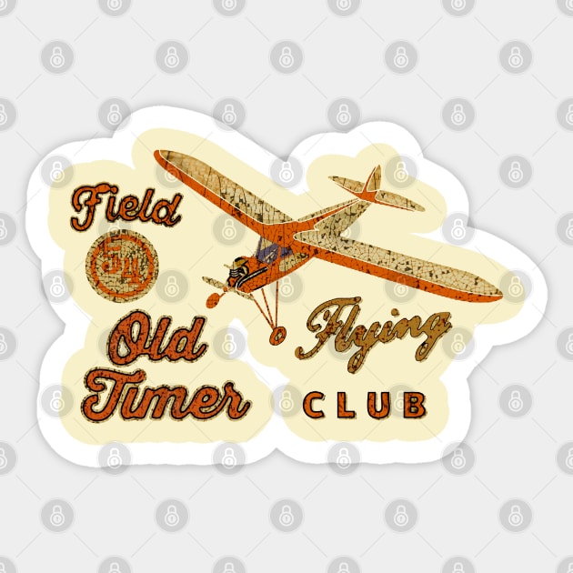 Oldtimer Flying Club RC planes Sticker by Midcenturydave